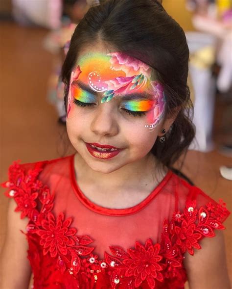 Rainbow Florals I Painted On This Princess Today Maleeha Colours