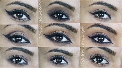 10 Different Eyeliner Looks Using Only Kohl Pencil Youtube