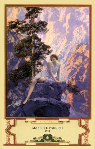 Maxfield Parrish Solitude Art Deco Print 11x17 On Poster Stock Free S
