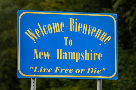 Welcome To New Hampshire Sign 1 Stock Photo Download Image Now