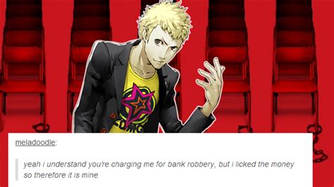 Trade for revivadrin and life ointment. Ryuji-an intellectual #videogamenews | Persona 5, Persona ...