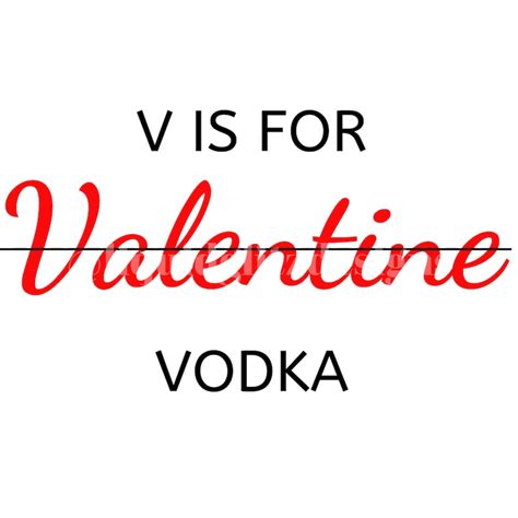 V is For Valentine Vodka svg file Vodka Decal Fitness svg | Etsy