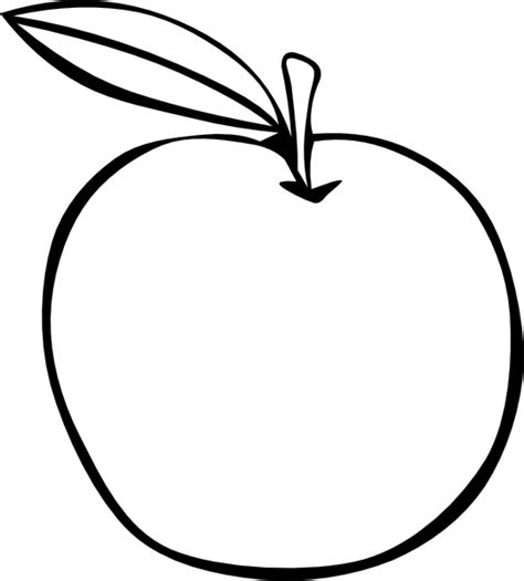 Apple Coloring Fruit Clip Art Free Vector In Open Office