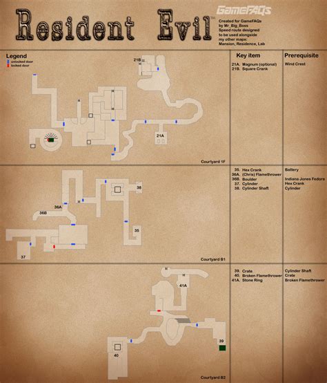 Resident Evil Hd Remaster Courtyard Map Map For Playstation 4 By Reala