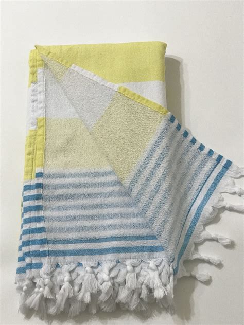 70 X 35 Terry Cloth Towel Hand Madeextra Softcotton Etsy