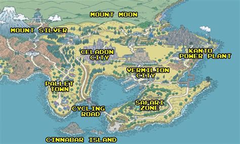 Generation Map Of Kanto