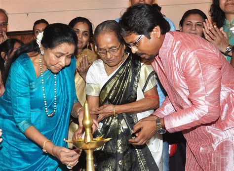 Asha Bhosle Usha Rani Paul And Paramesh Paul At Inaugural Ceremony Of