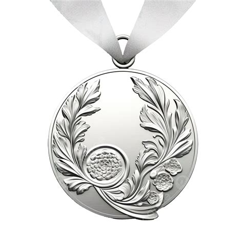 Luxury Silver Medal Achievement Award Background Png Transparent