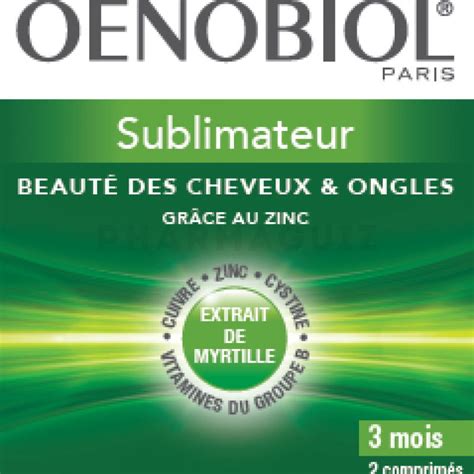 Oenobiol Capillaire Sublimateur 180 Comprimés Cheveux And Ongles Pharmaguiz