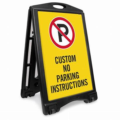 Parking Custom Sign Sidewalk Signs Insert Lot