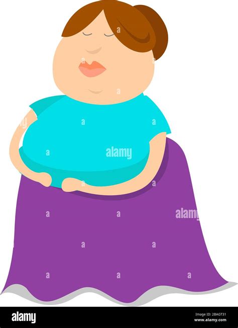 Fat Woman Stock Vector Images Alamy