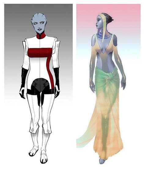 Mass Effect Asari Outfit Concepts