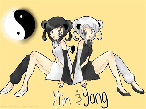 Genial Yin Yang Anime Girl Cute Inkediri