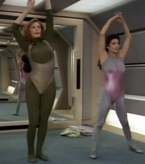 St Tng The Price Beverley And Deanna Are Wearing What Marina Sirtis Star Trek Dress