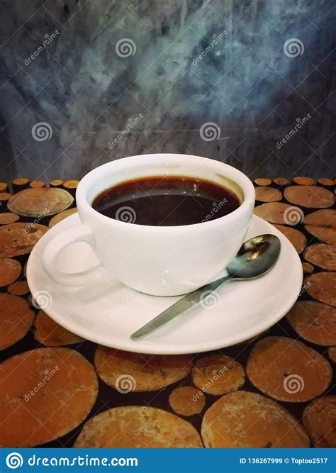 Coffee Cup On The Table Stock Image Image Of Work White 136267999