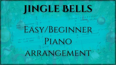 Jingle Bells Easybeginner Piano Sheet Music With Chords Youtube