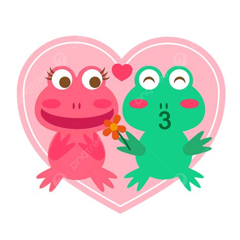 cute cartoon frog couple graphic for valentines day valentines day cute frog cartoon png and