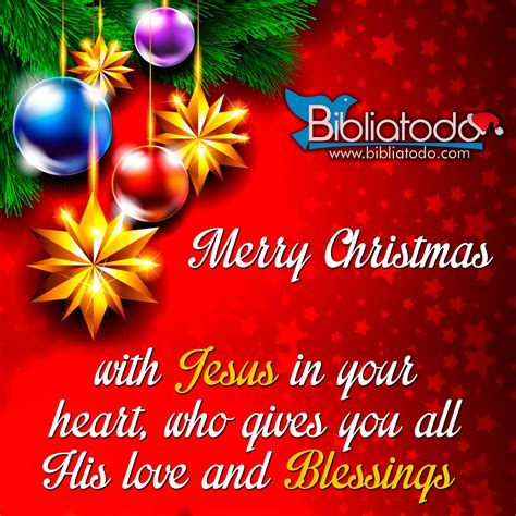 Merry Christmas With Jesus In Your Heart Who Gives You All His Love