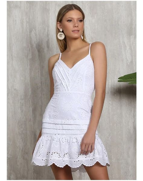 Vestido De Alcinhas Laise Ideias Fashion White Dress Teen Erika