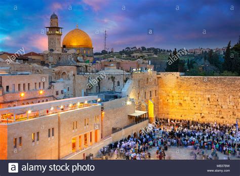 Jerusalem Cityscape Image Of Jerusalem Israel With Dome Of The Rock