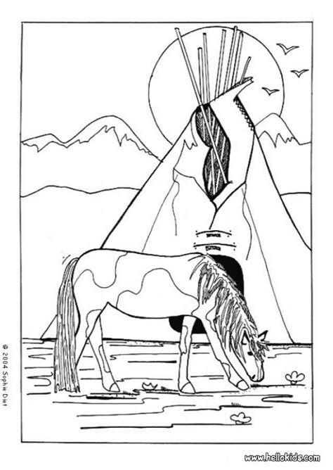 Download INDIAN coloring pages - Indian Horse | Horse coloring ...