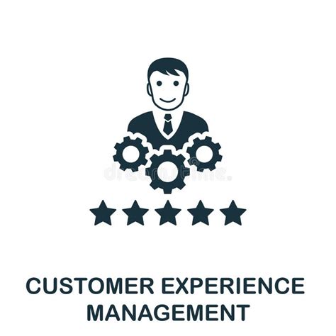 Customer Experience Management Icon Symbol Creative Sign From Crm