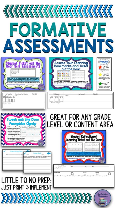 Little To No Prep Formative Assessments That Can Be Used In Any Content