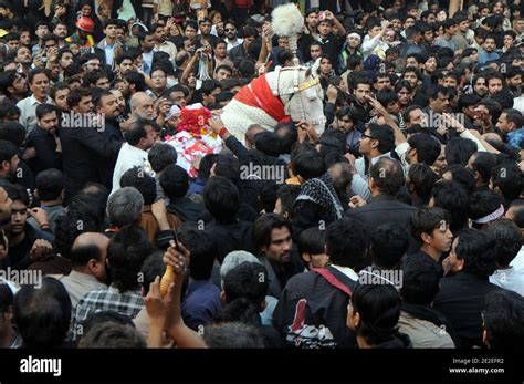 Pakistani Shiite Muslims Attend Processions In Lahore Pakistan On The