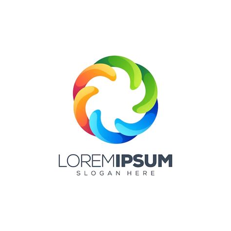 Premium Vector Colorful Circle Logo Design
