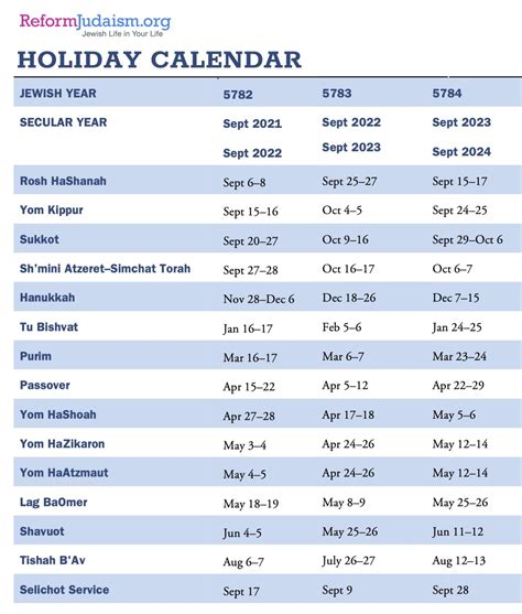 Jewish Calendar Garden City Jewish Center