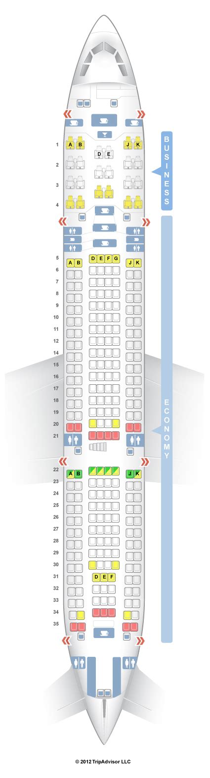 Seatguru Seat Map Turkish Airlines Airbus A330 200 332 V1