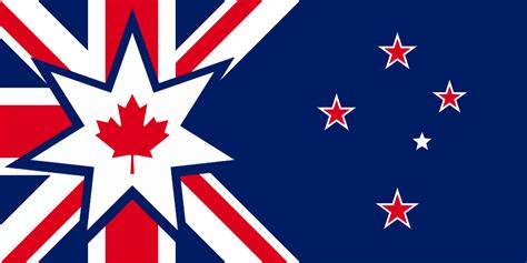 Canzuk Flag Canada Australia New Zealand United Kingdom R
