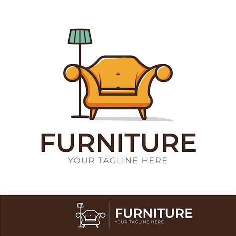 Free Vector Furniture Logo Design Concept