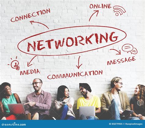 Social Media Communication Connection Network Concept Stock Image