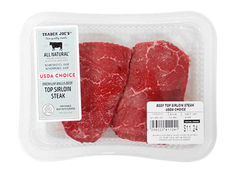All Natural Premium Angus Top Sirloin Steaks Trader Joes Fan