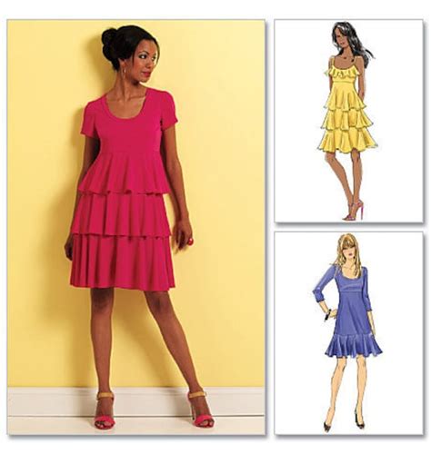 Tiered Ruffled Dress Pattern Butterick 5313 Size 6 12