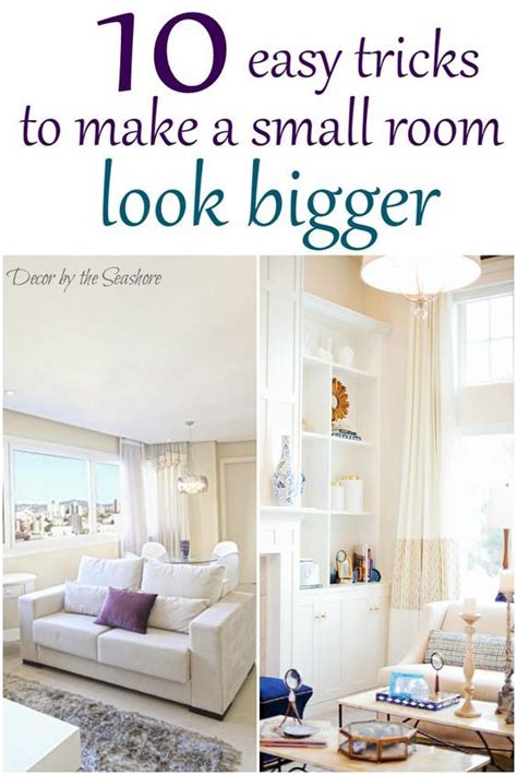 A small bedroom can feel stifling and claustrophobic, but with the right paint colors it can become a cozy sanctuary. How to Make a Small Room Look Bigger | Small homes, Home ...