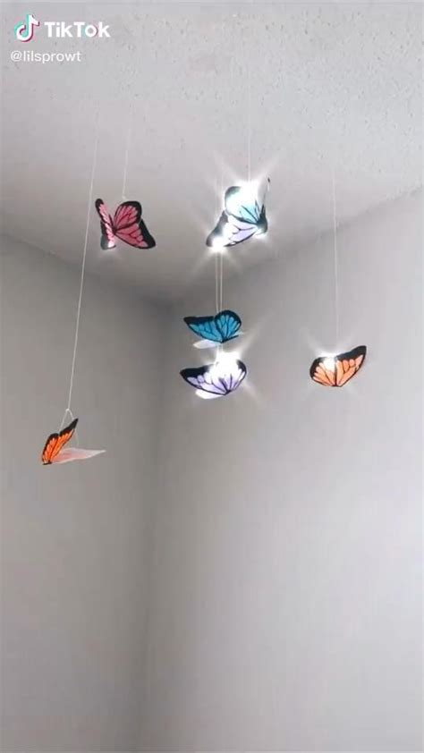 Butterfly Hang Room Idea 🦋 Video Diy Room Decor Videos Butterfly