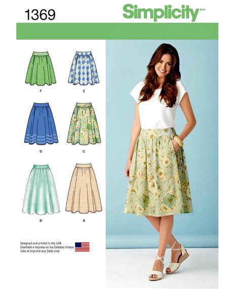 Sewing Pattern Skirt With Pockets Pattern Gathered Skirt Etsy Skirt