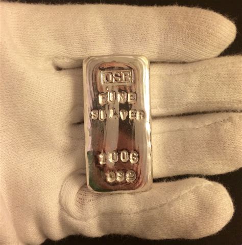 For Sale 100g 999 Fine Silver Bars Ollies Silver Bars Osb Uk