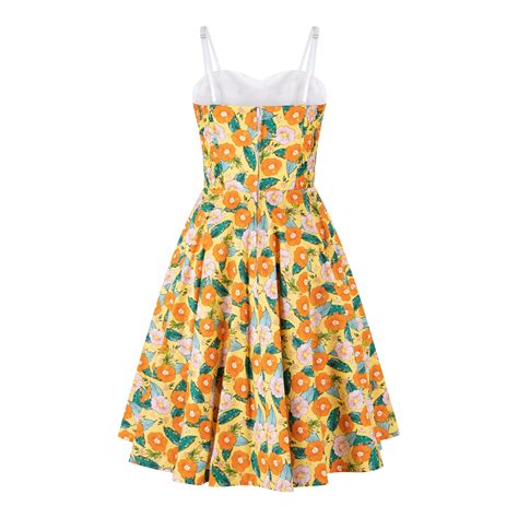 Yellow Summer Dress Tropical Dress Sundress Hawaiian Dress Etsy