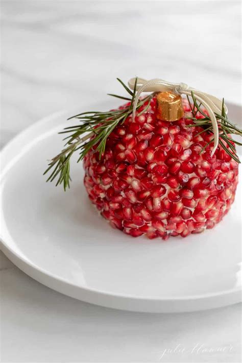 Ornament Cheeseball The Cutest Pomegranate Christmas Cheese Ball