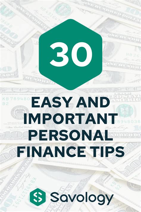 30 Easy Important And Effective Personal Finance Tips To Improve Your