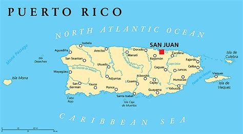 Map Of United States And Puerto Rico United States Map