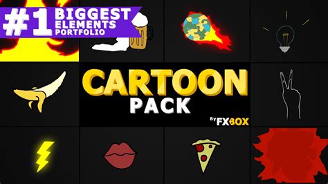 Cartoon Elements After Effects Templates And Themes Creative Market