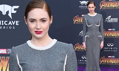 Karen Gillan Stuns At Avengers Infinity War Premiere In La Daily