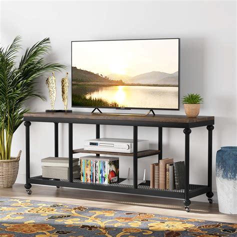 Buy Tribesigns Tv Stand Rustic Pipe Frame Tv Console Media Stand With