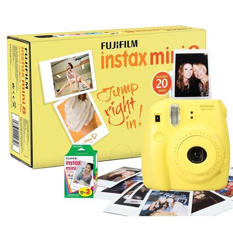 Fujifilm Instax Mini 8 Instant Fuji Camera With 20 Shots Free Yellow