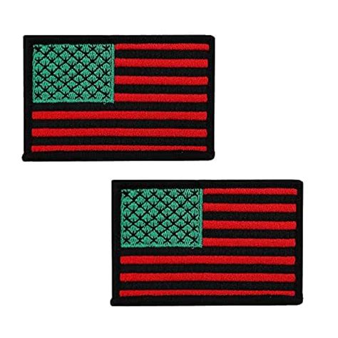 Pan African American Flag Black Lives Matter Embroidered