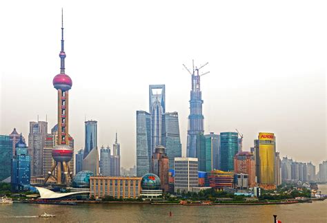 China Skyscrapers Houses Shanghai Cities Wallpapers Hd Desktop